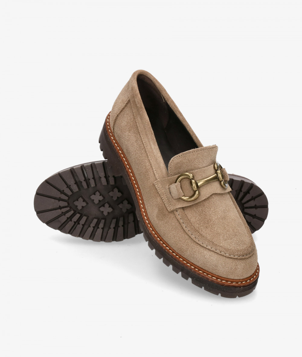 Mocasines bloom&you ALICE  en serraje taupe Mocasines bloom&you ALICE  en serraje taupe