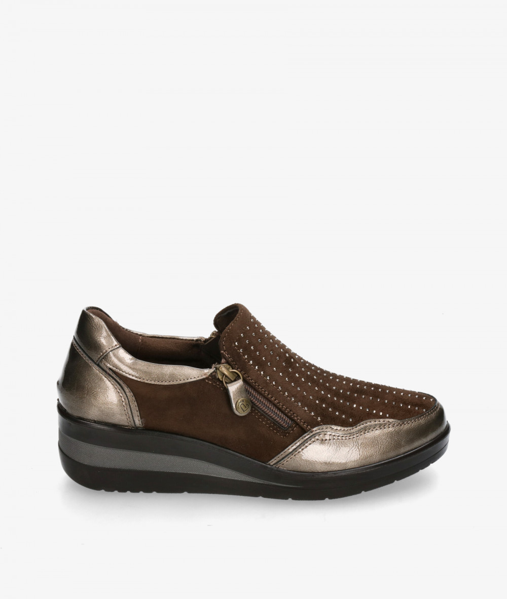 Amarpies Comfort shoes 29385 in taupe metallic Amarpies Comfort shoes 29385 in taupe metallic