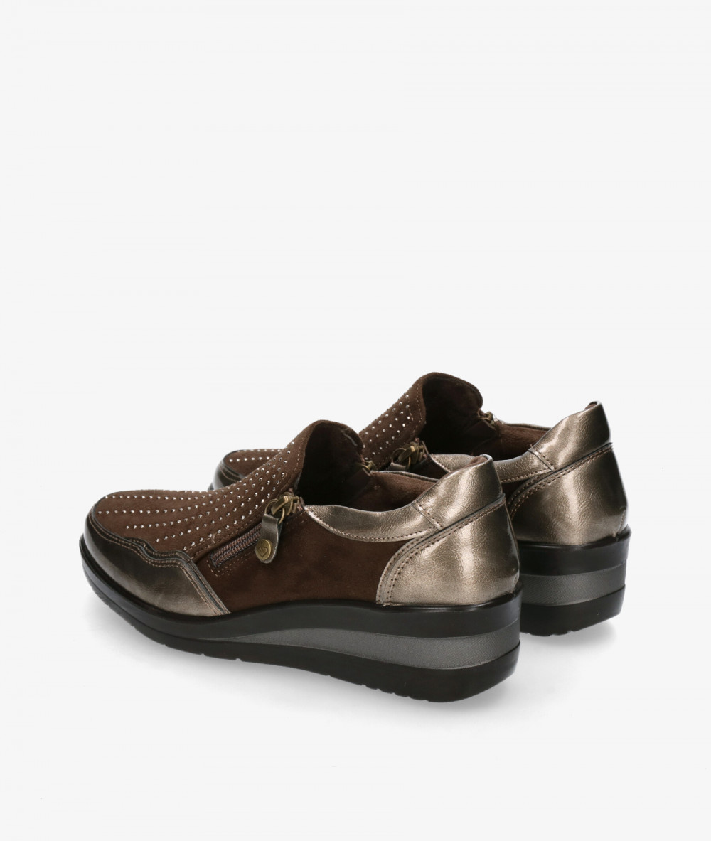 Amarpies Comfort shoes 29385 in taupe metallic Amarpies Comfort shoes 29385 in taupe metallic