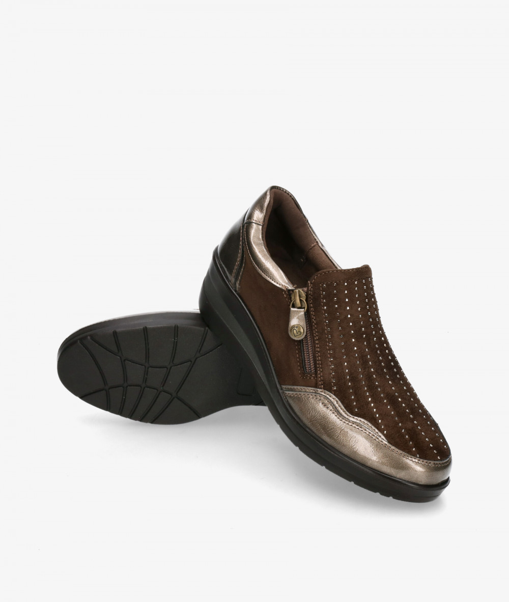 Amarpies Comfort shoes 29385 in taupe metallic Amarpies Comfort shoes 29385 in taupe metallic