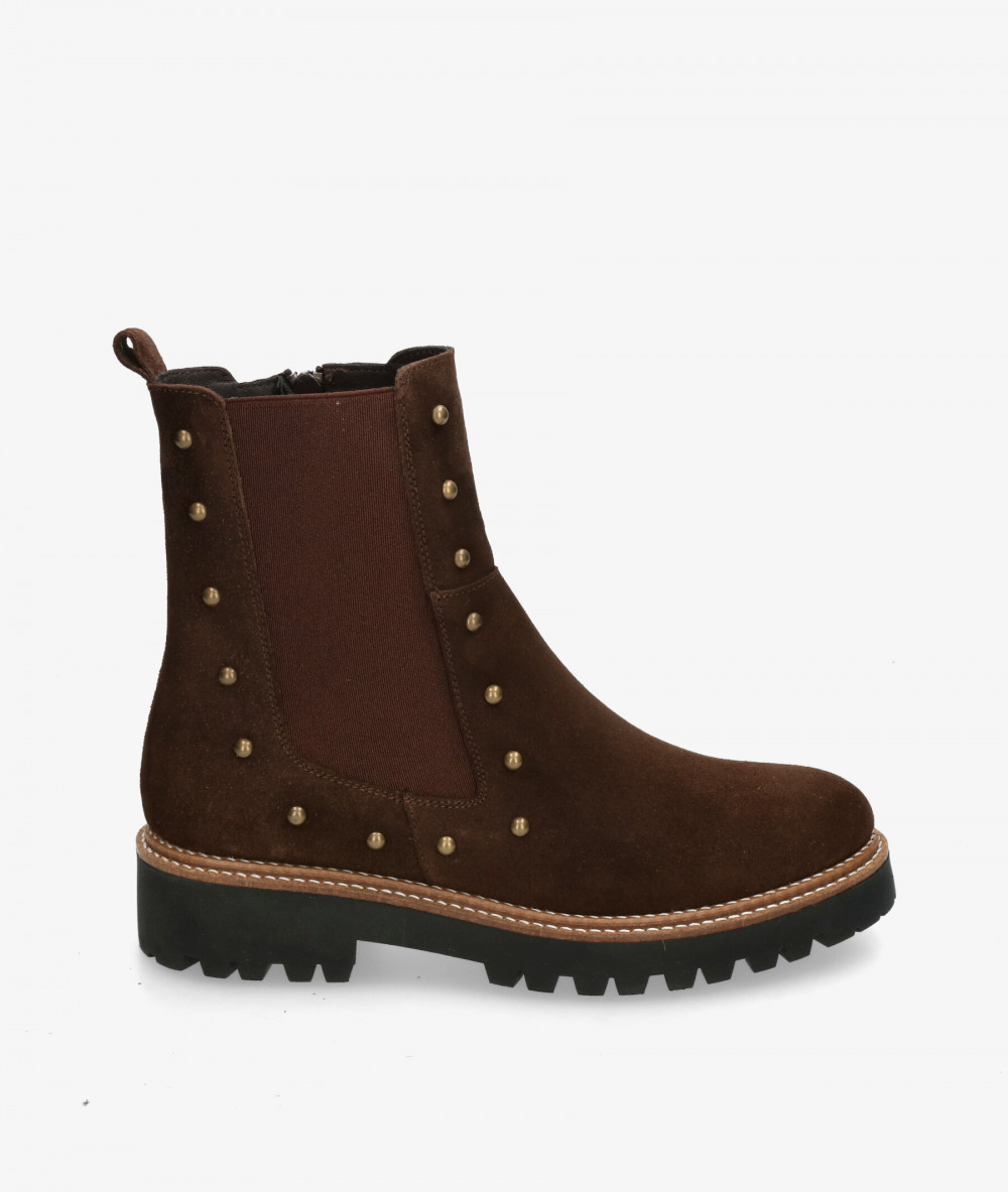 Botines bloom&you AMBER en serraje marrón