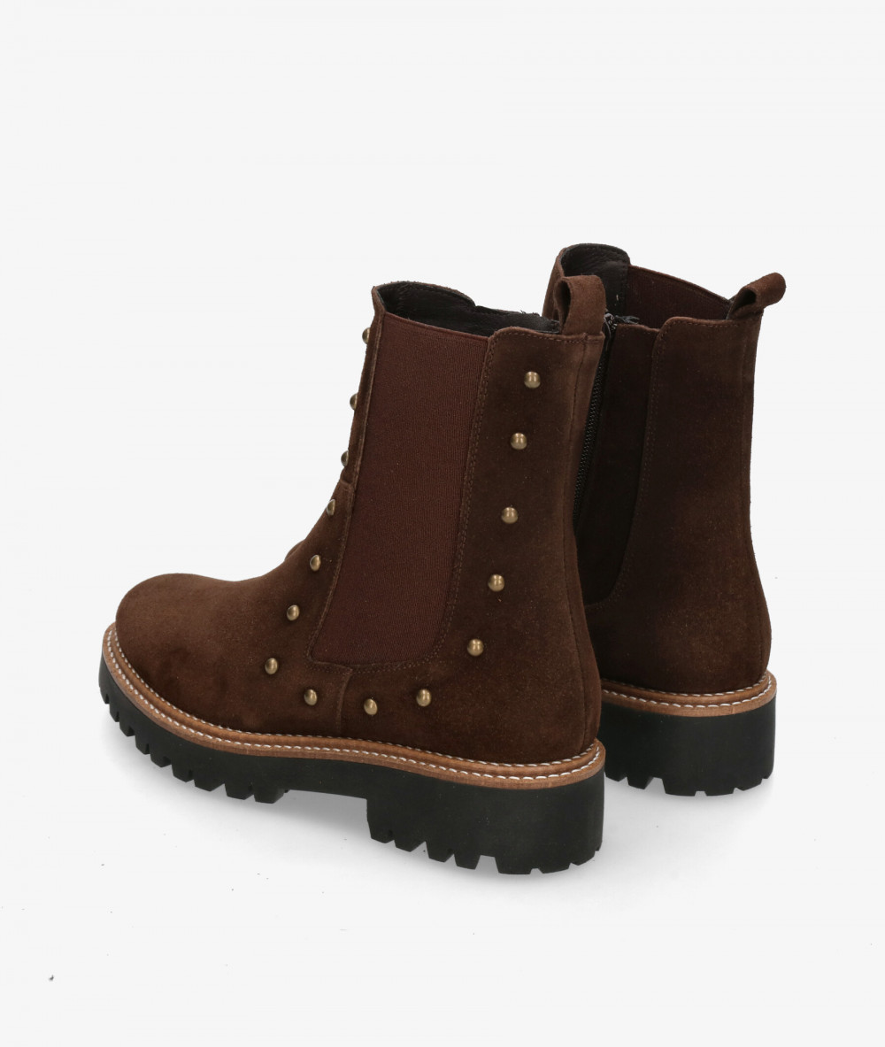 Botines bloom&you AMBER en serraje marrón