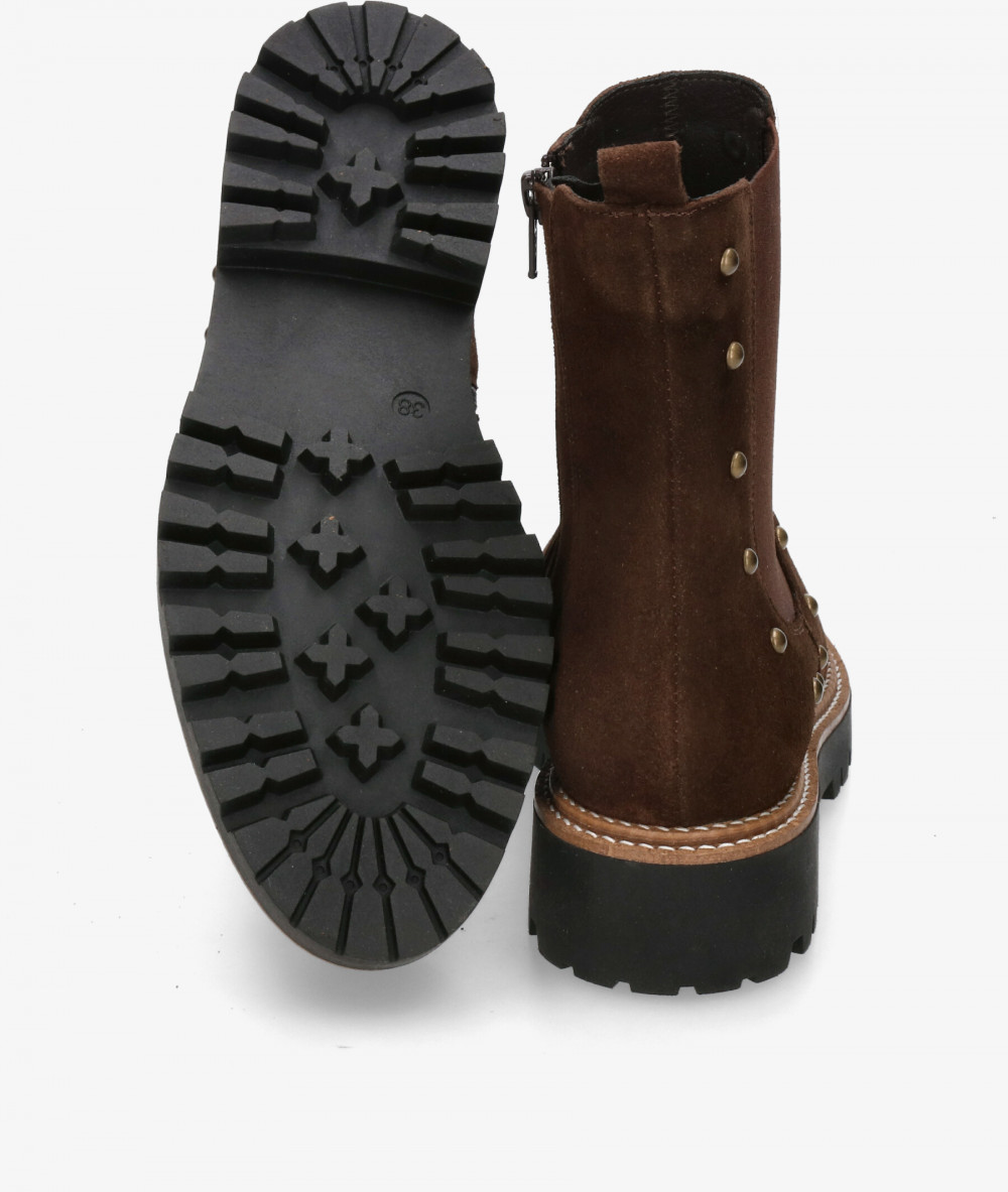 Botines bloom&you AMBER en serraje marrón