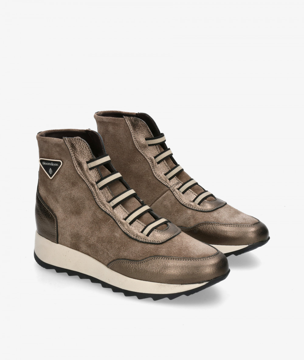Deportivos bloom&you  AINA en taupe metalizado Deportivos bloom&you  AINA en taupe metalizado