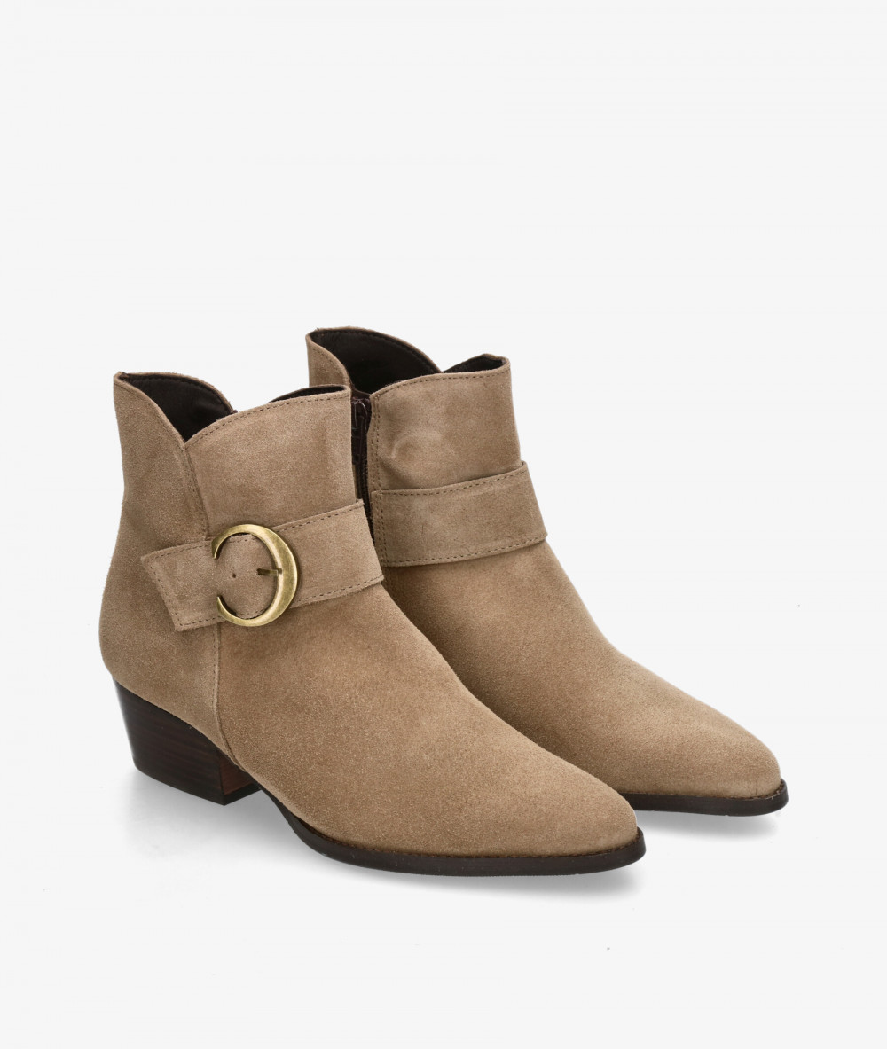 Botines bloom&you  GABRIELA en serraje taupe Botines bloom&you  GABRIELA en serraje taupe