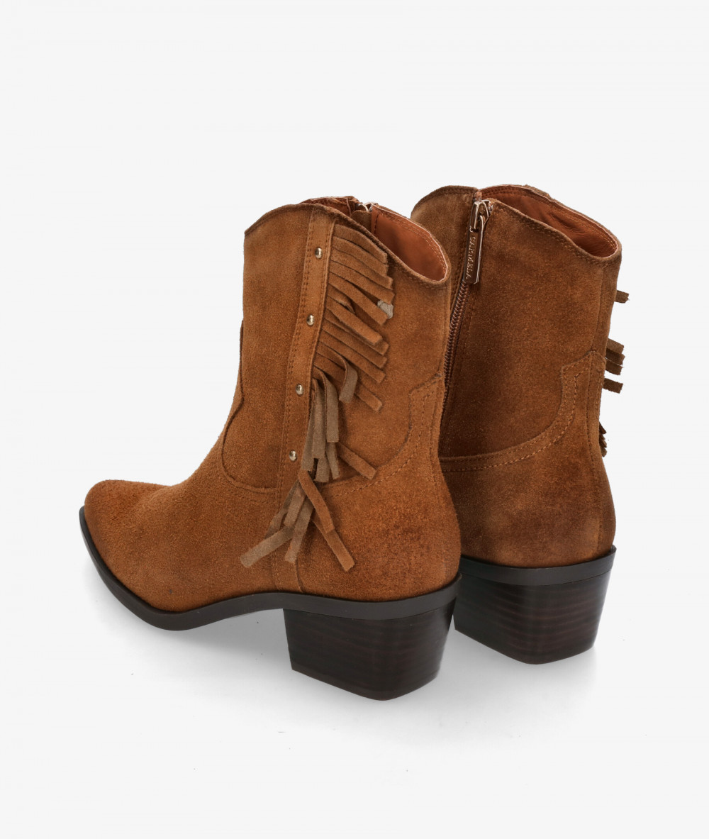Botines Carmela  162663 en serraje cuero Botines Carmela  162663 en serraje cuero