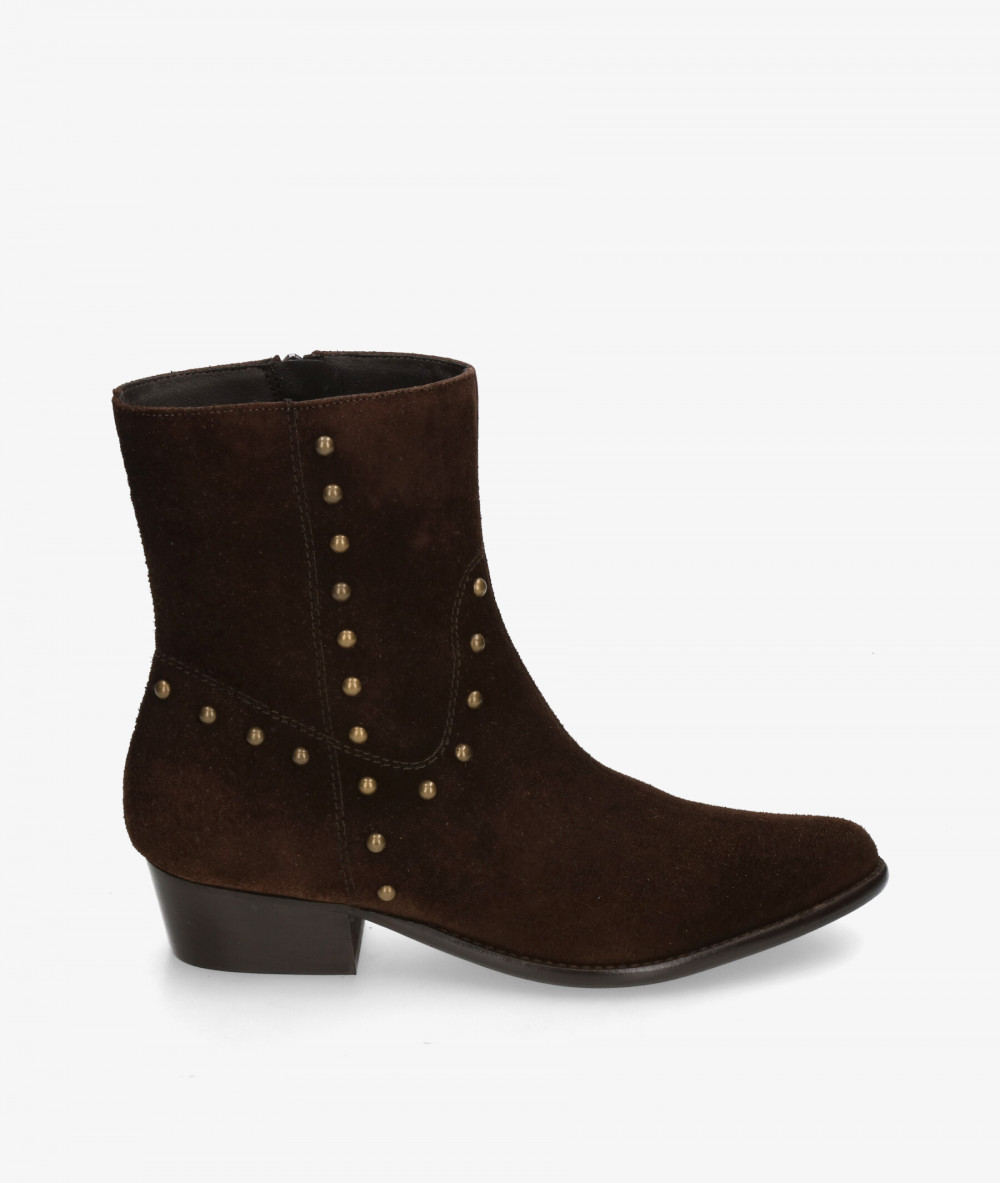 Botines bloom&you ANNIE en serraje marrón