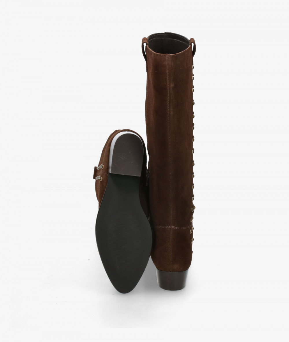 bloom&you Boots  MALENA in brown split suede bloom&you Boots  MALENA in brown split suede