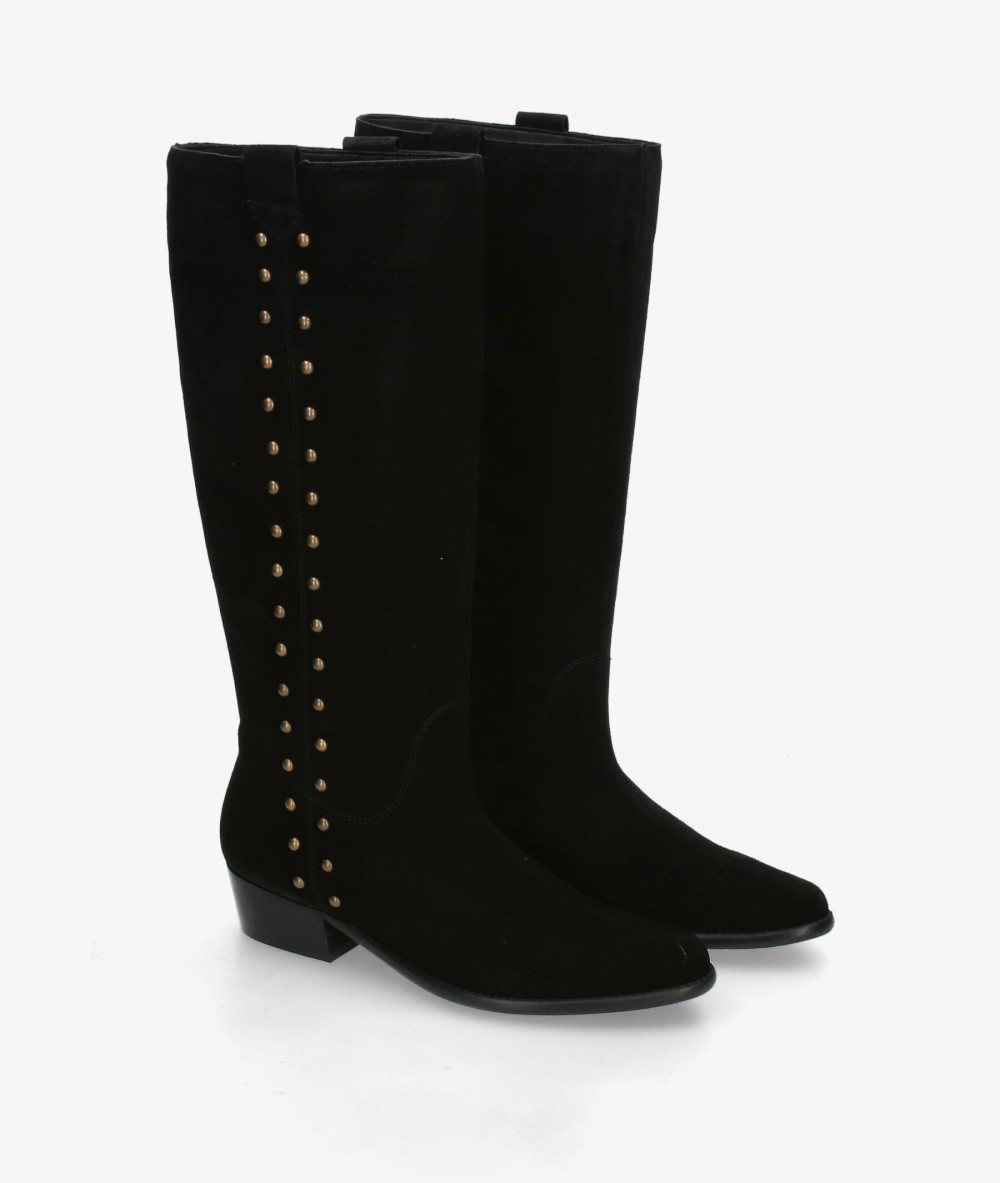 bloom&you Boots  MALENA in black split suede bloom&you Boots  MALENA in black split suede