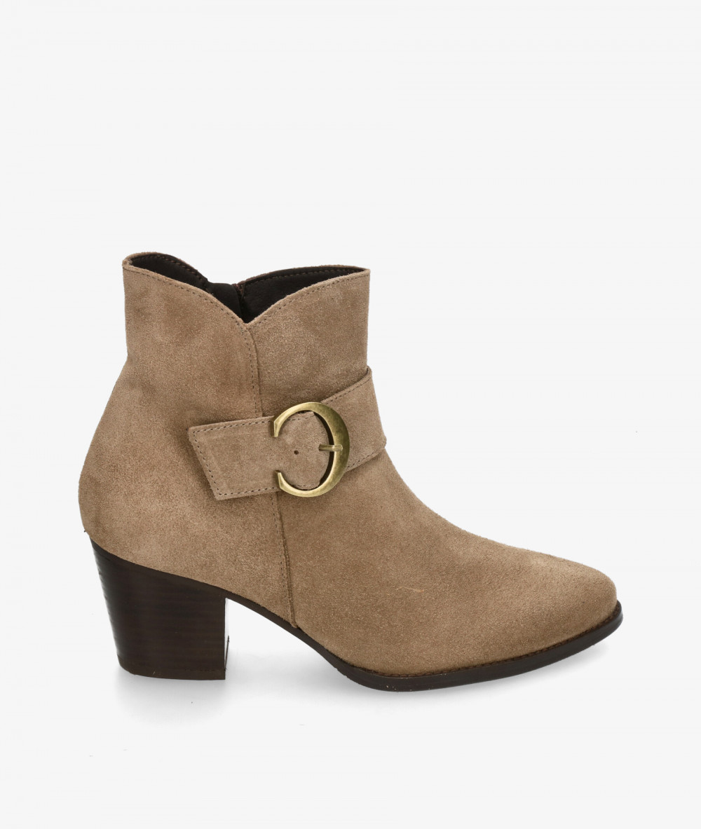 Botines bloom&you LUCILA en serraje taupe