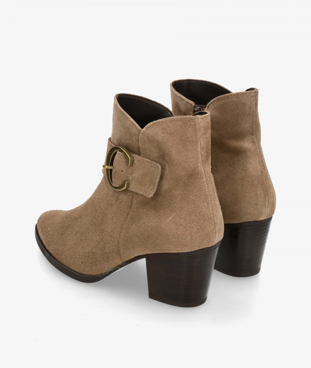 Botines bloom&you LUCILA en serraje taupe