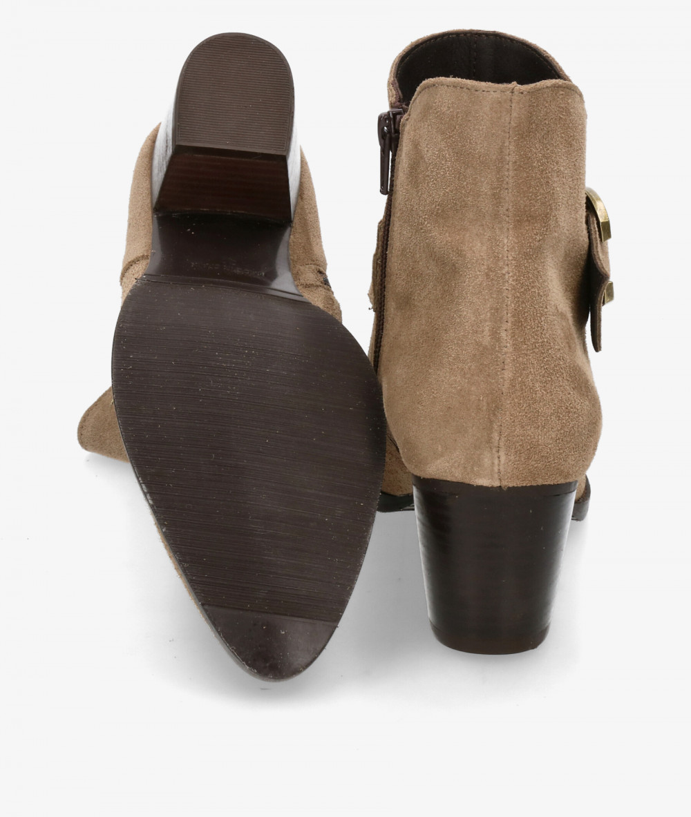 Botines bloom&you LUCILA en serraje taupe