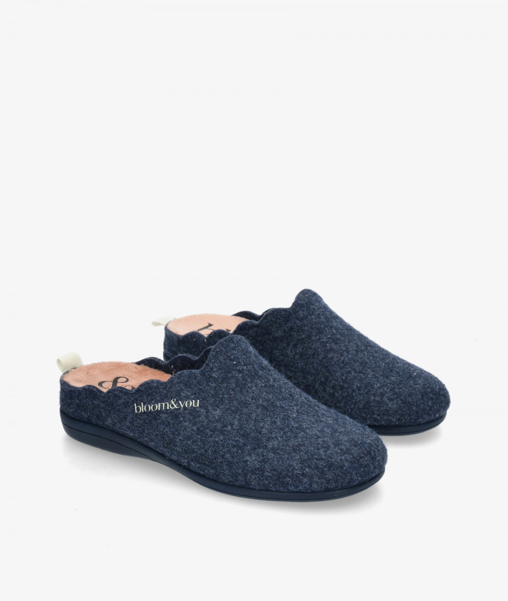 bloom&you Slippers  BLOOM SLIPPERS in navy blue bloom&you Slippers  BLOOM SLIPPERS in navy blue