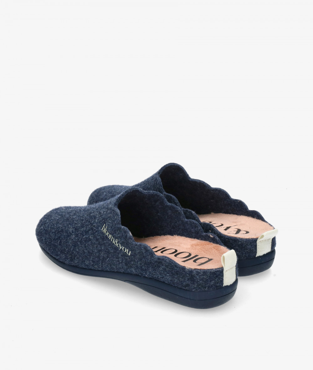 bloom&you Slippers  BLOOM SLIPPERS in navy blue bloom&you Slippers  BLOOM SLIPPERS in navy blue