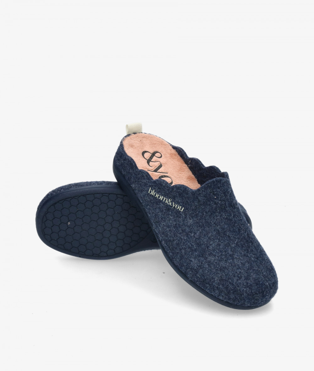 bloom&you Slippers  BLOOM SLIPPERS in navy blue bloom&you Slippers  BLOOM SLIPPERS in navy blue
