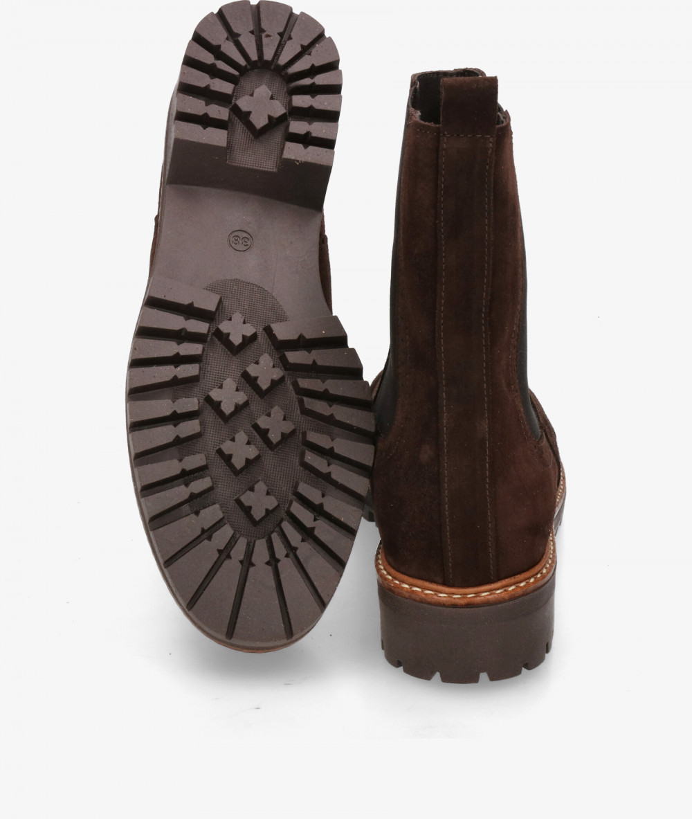 Botines bloom&you VIRGINIA en serraje marrón