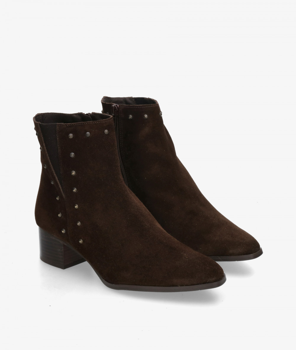 bloom&you Ankle boots  MEGAN in brown split suede bloom&you Ankle boots  MEGAN in brown split suede