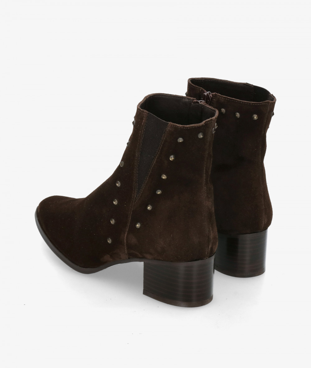 Botines bloom&you MEGAN en serraje marrón