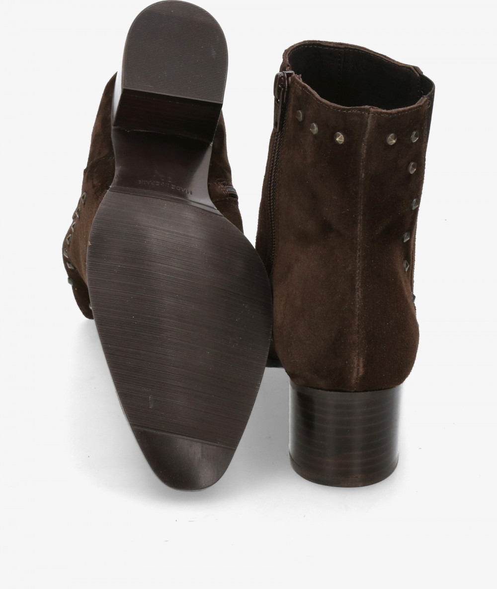 Botines bloom&you MEGAN en serraje marrón