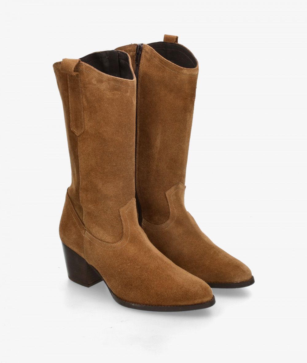 Kénnebec Boots  668 LISA in leather split suede Kénnebec Boots  668 LISA in leather split suede