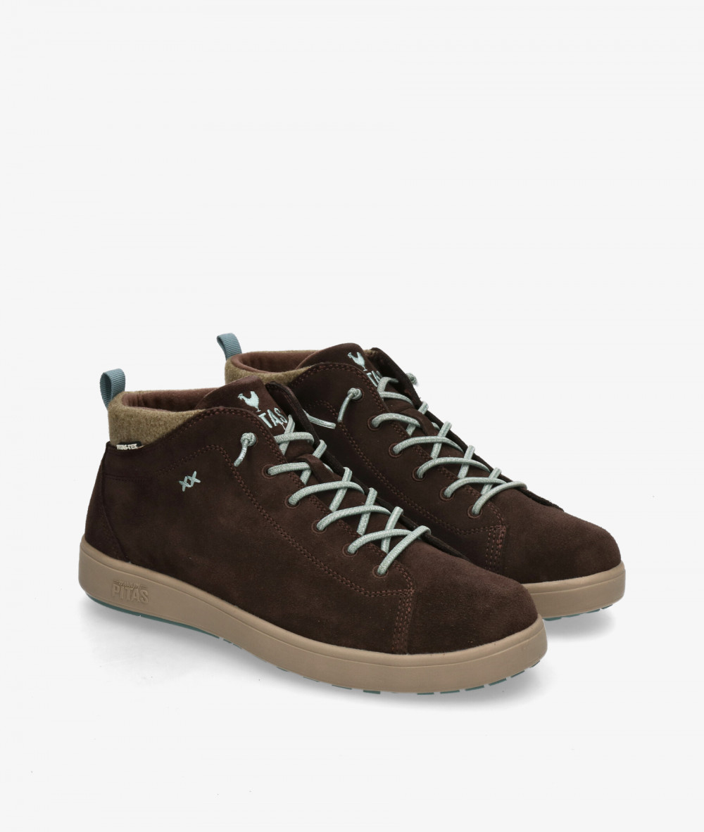 Zapatos casual Walk in Pitas AUSTIN en serraje marrón Zapatos casual Walk in Pitas AUSTIN en serraje marrón