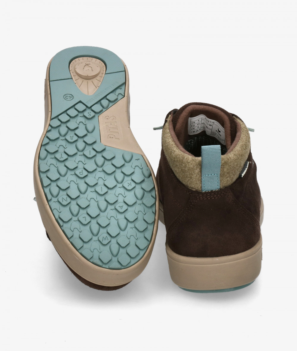 Zapatos casual Walk in Pitas AUSTIN en serraje marrón Zapatos casual Walk in Pitas AUSTIN en serraje marrón