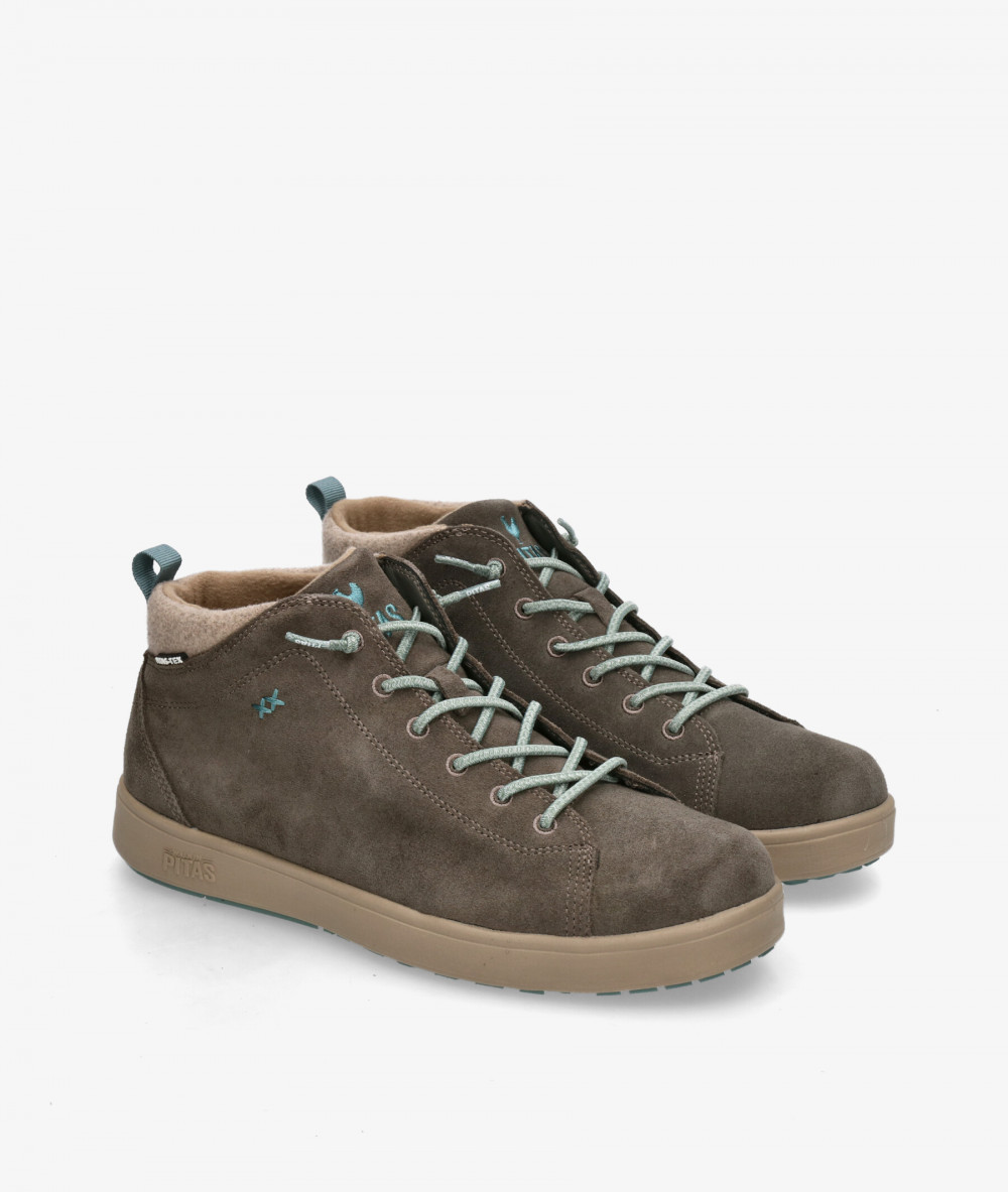 Zapatos casual Walk in Pitas AUSTIN en serraje taupe Zapatos casual Walk in Pitas AUSTIN en serraje taupe