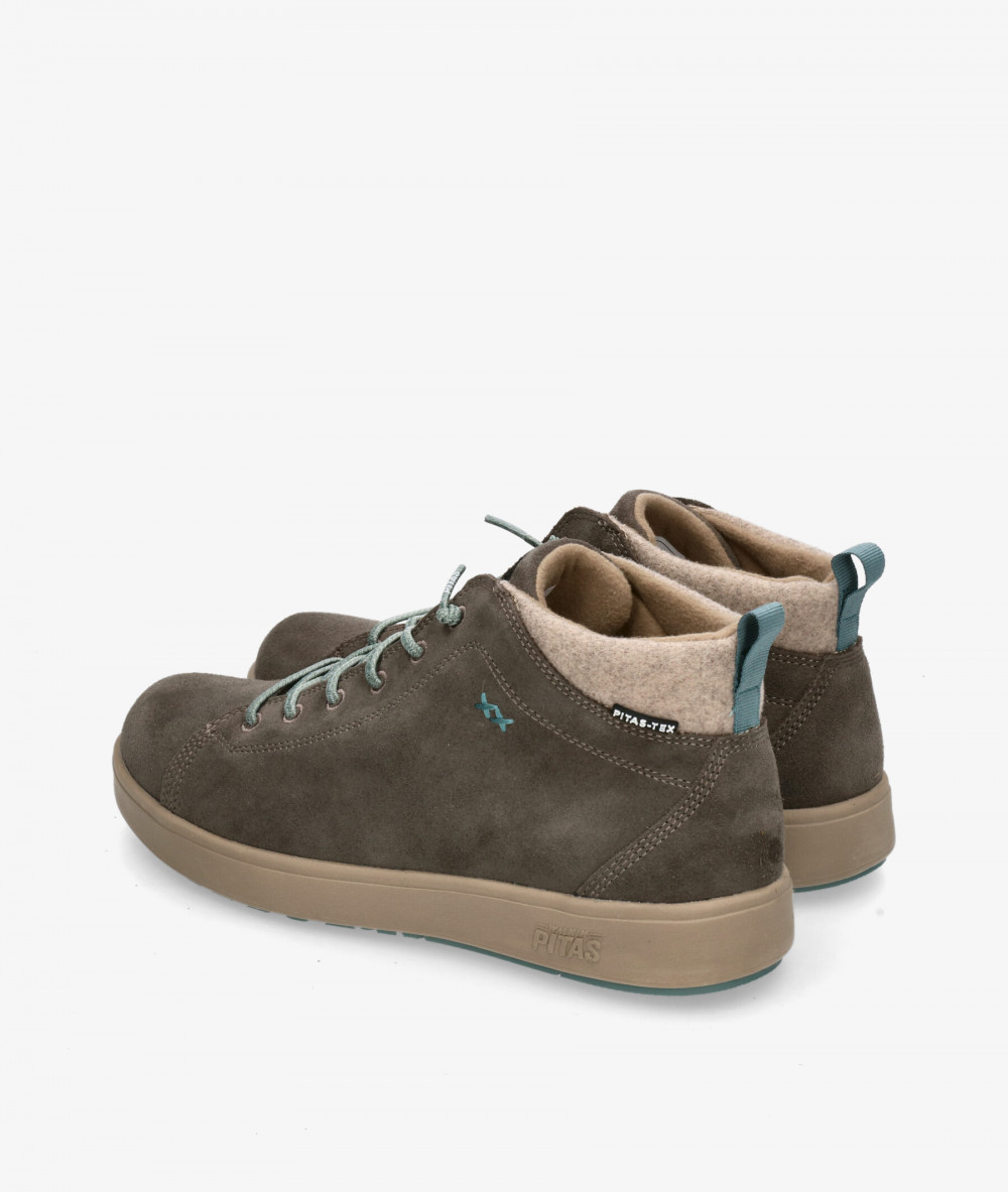 Zapatos casual Walk in Pitas AUSTIN en serraje taupe Zapatos casual Walk in Pitas AUSTIN en serraje taupe