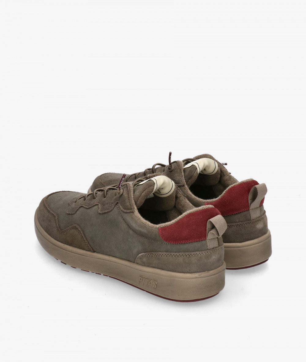 Zapatos casual Walk in Pitas KUME en serraje taupe Zapatos casual Walk in Pitas KUME en serraje taupe