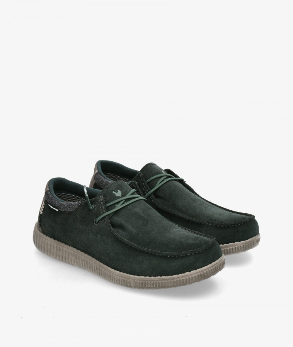 Zapatos casual Walk in Pitas SAM en serraje kaki Zapatos casual Walk in Pitas SAM en serraje kaki