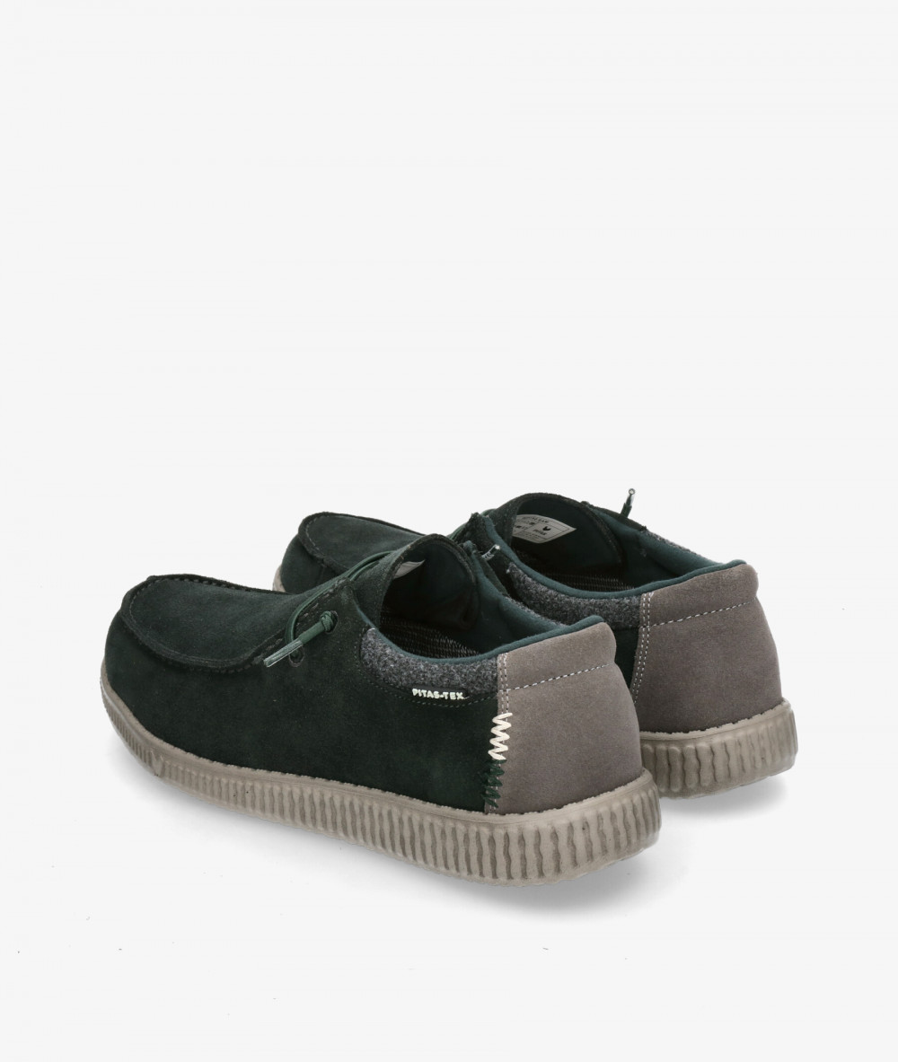 Zapatos casual Walk in Pitas SAM en serraje kaki Zapatos casual Walk in Pitas SAM en serraje kaki