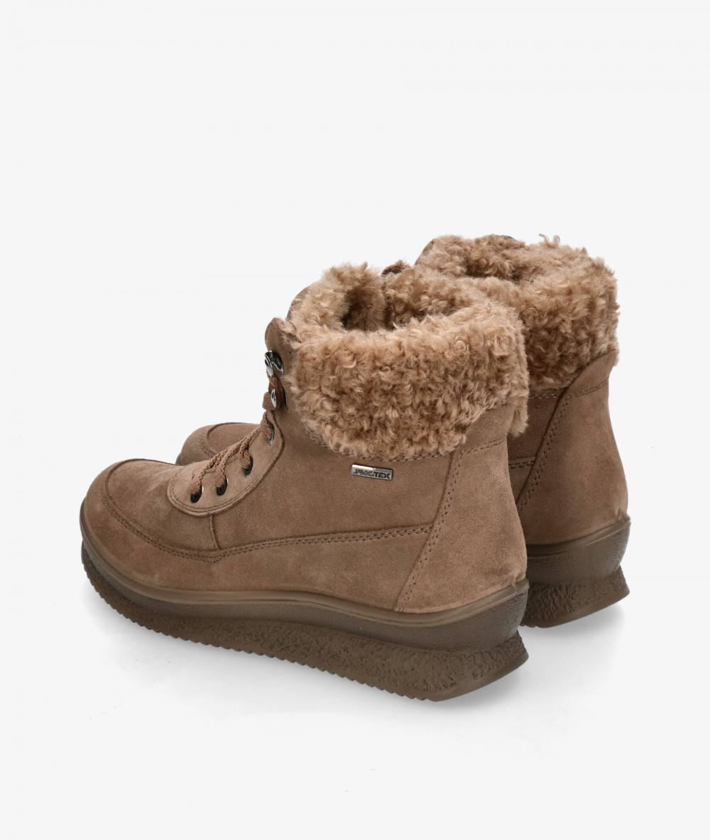 Botines Imac  856669 en serraje taupe Botines Imac  856669 en serraje taupe
