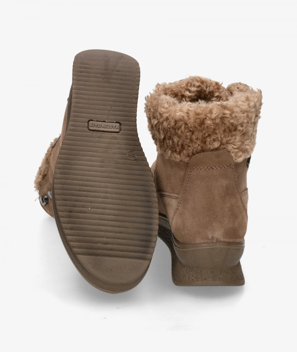 Botines Imac  856669 en serraje taupe Botines Imac  856669 en serraje taupe