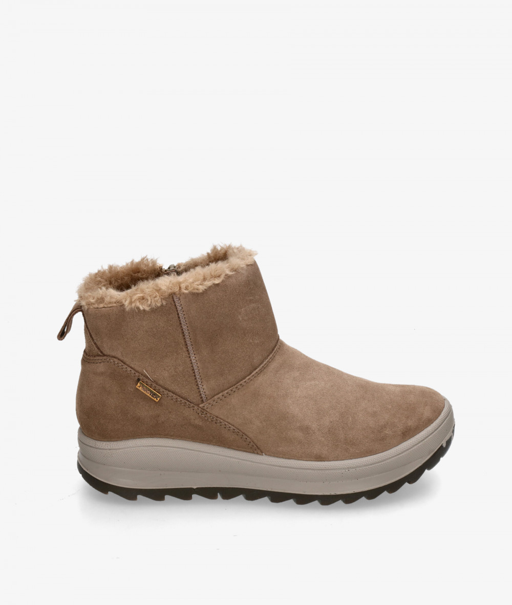 Botines Imac  859009 en serraje taupe Botines Imac  859009 en serraje taupe
