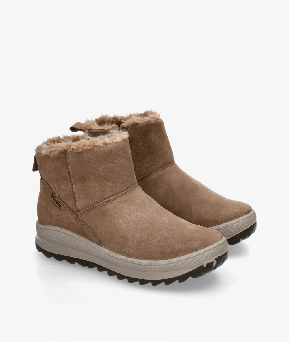 Botines Imac  859009 en serraje taupe Botines Imac  859009 en serraje taupe