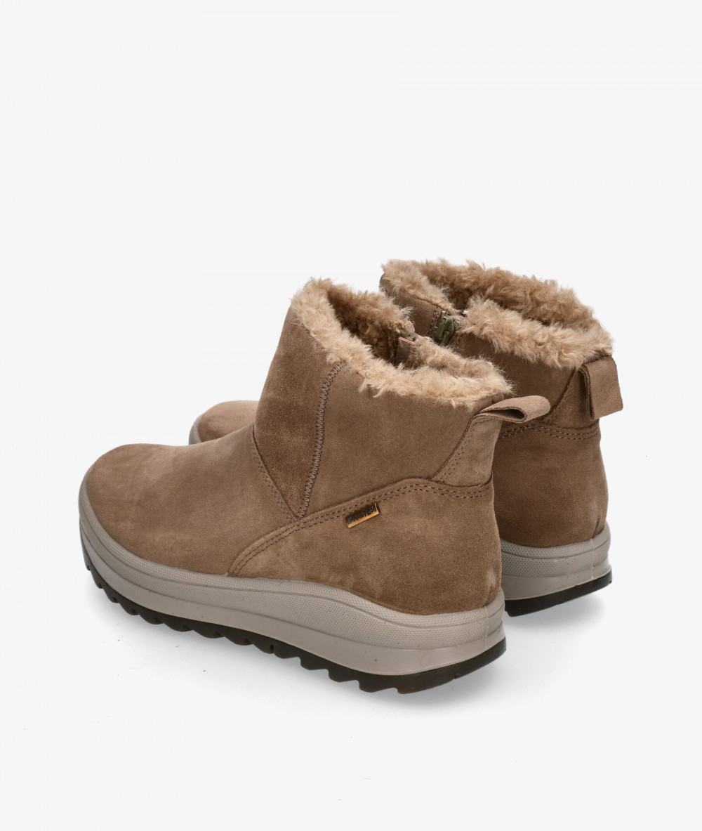 Botines Imac  859009 en serraje taupe Botines Imac  859009 en serraje taupe