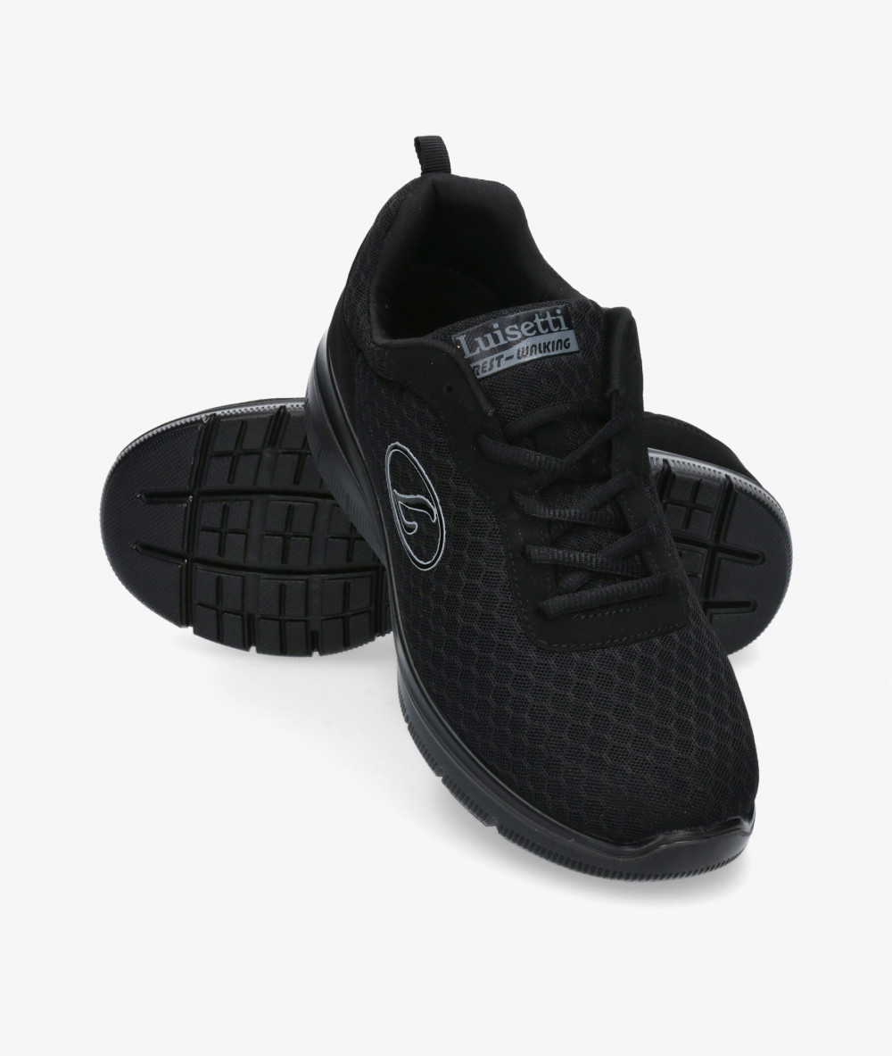 Deportivos LUISETTI  31102 ST en negro Deportivos LUISETTI  31102 ST en negro