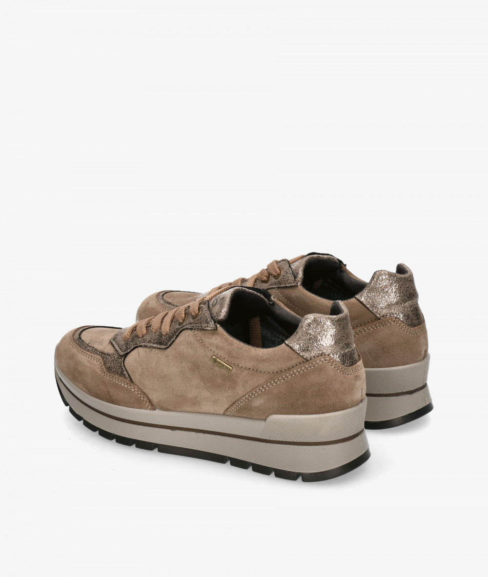 Deportivos Igi&Co  8676511 en serraje taupe Deportivos Igi&Co  8676511 en serraje taupe