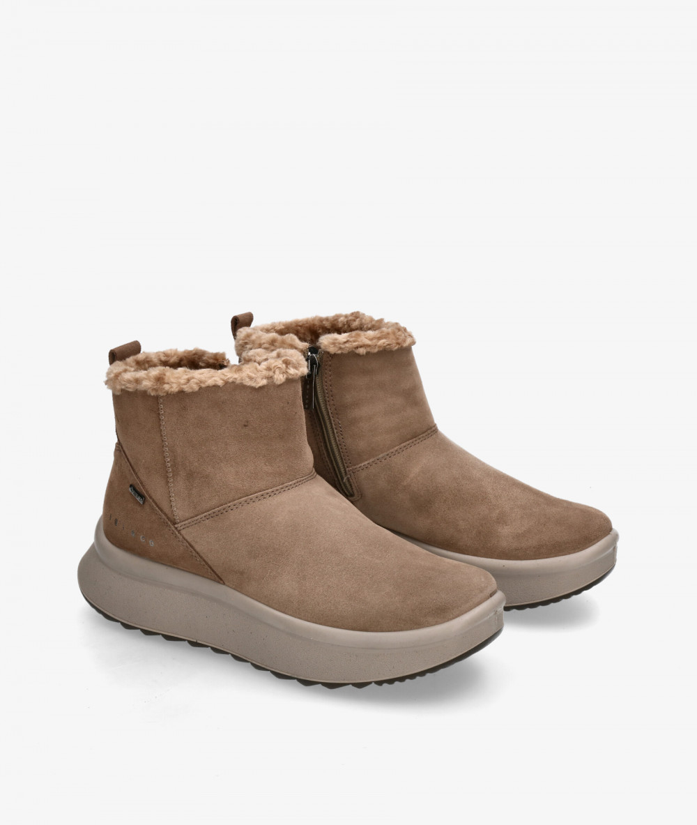 Botines Igi&Co  8681422 en serraje taupe Botines Igi&Co  8681422 en serraje taupe