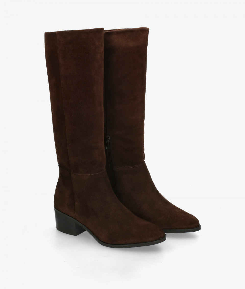 Botas pabloochoa.shoes  39511 en serraje marrón Botas pabloochoa.shoes  39511 en serraje marrón