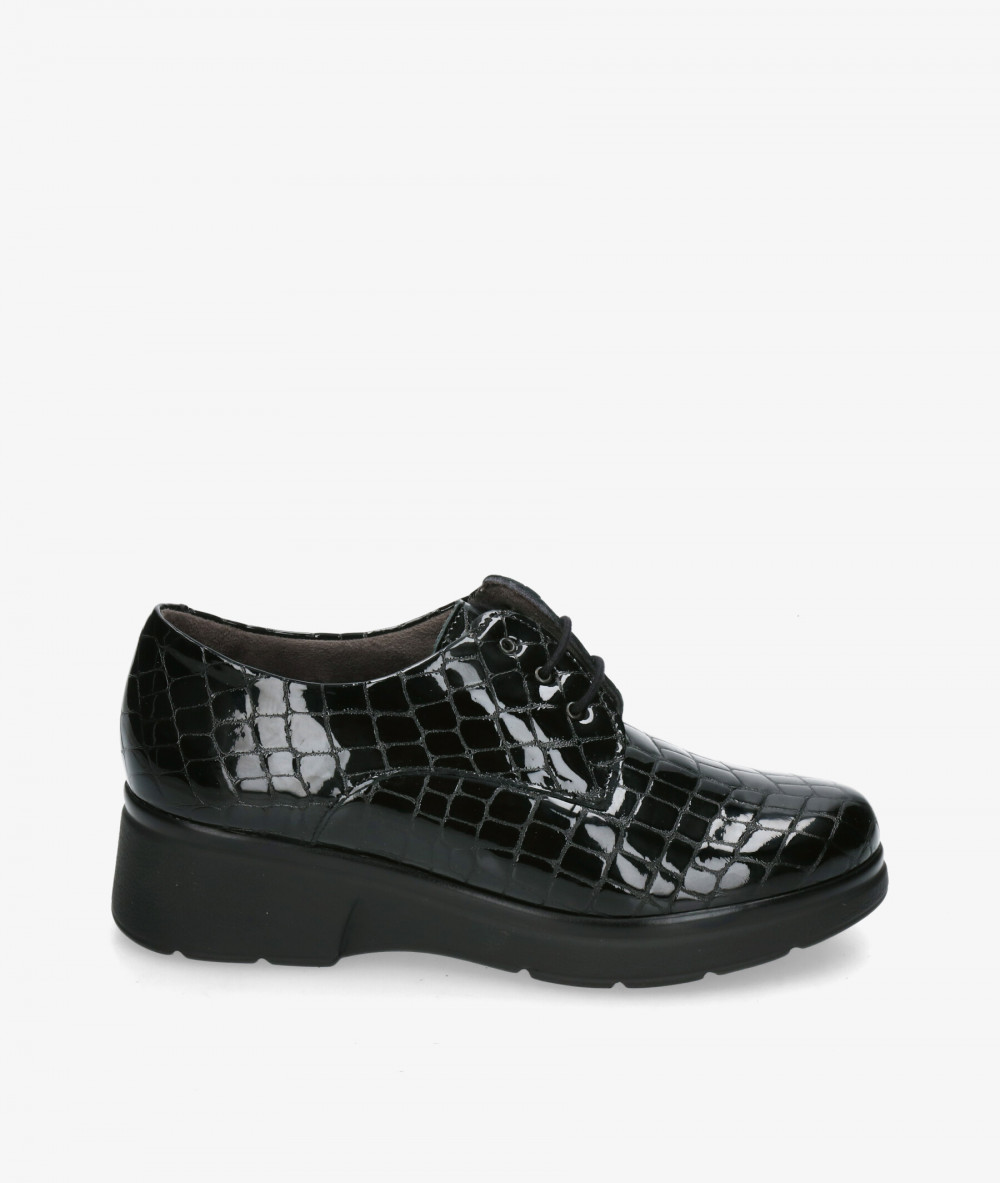 Zapatos inglés Pitillos 10751 en coco negro Zapatos inglés Pitillos 10751 en coco negro