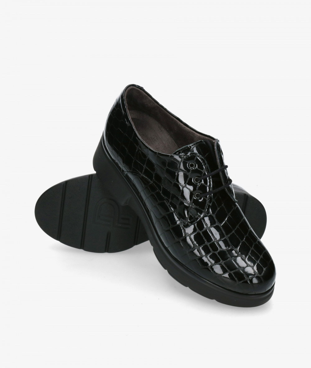 Zapatos inglés Pitillos 10751 en coco negro Zapatos inglés Pitillos 10751 en coco negro