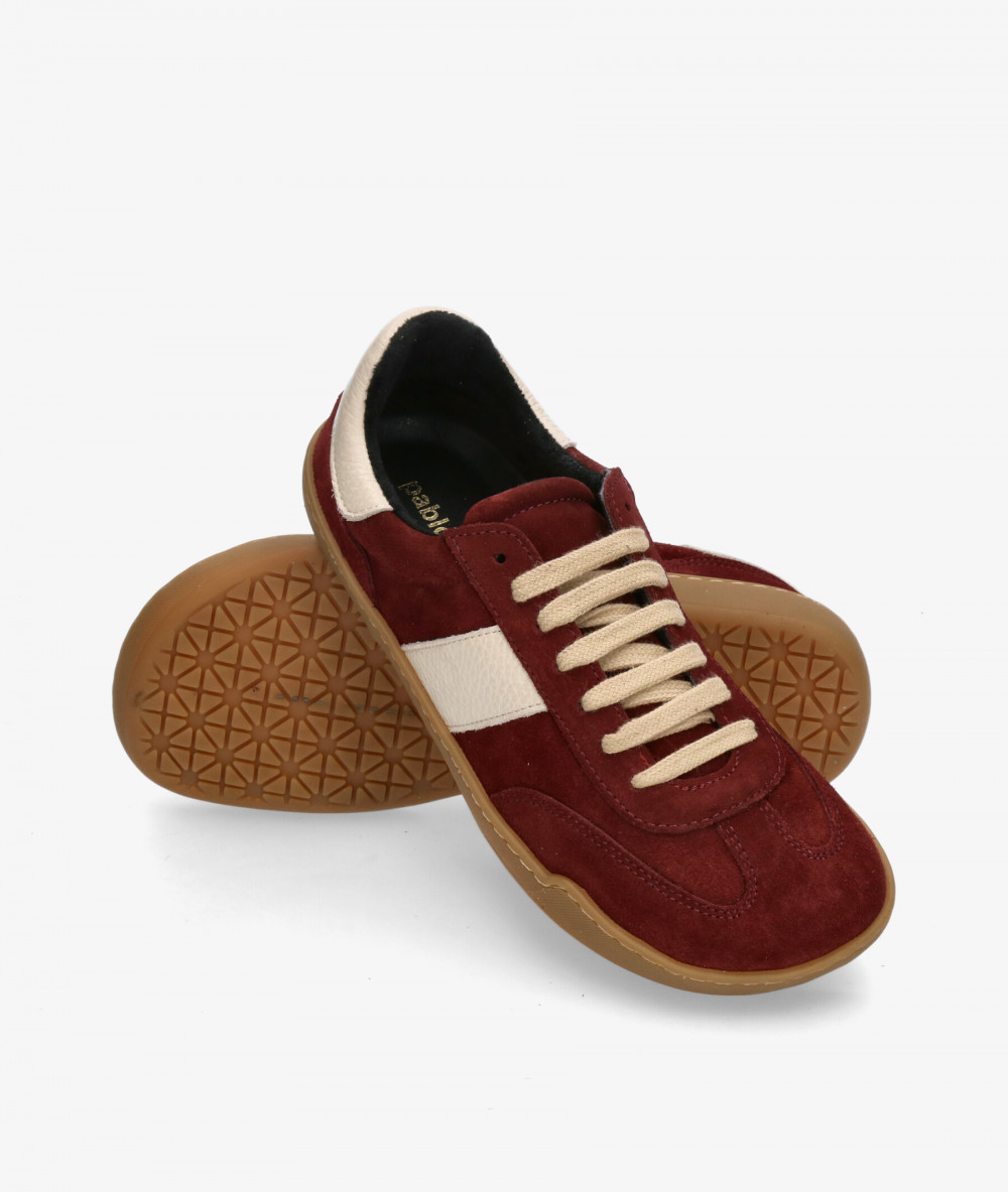 Deportivos pabloochoa.shoes BARA 409B en serraje teja Deportivos pabloochoa.shoes BARA 409B en serraje teja