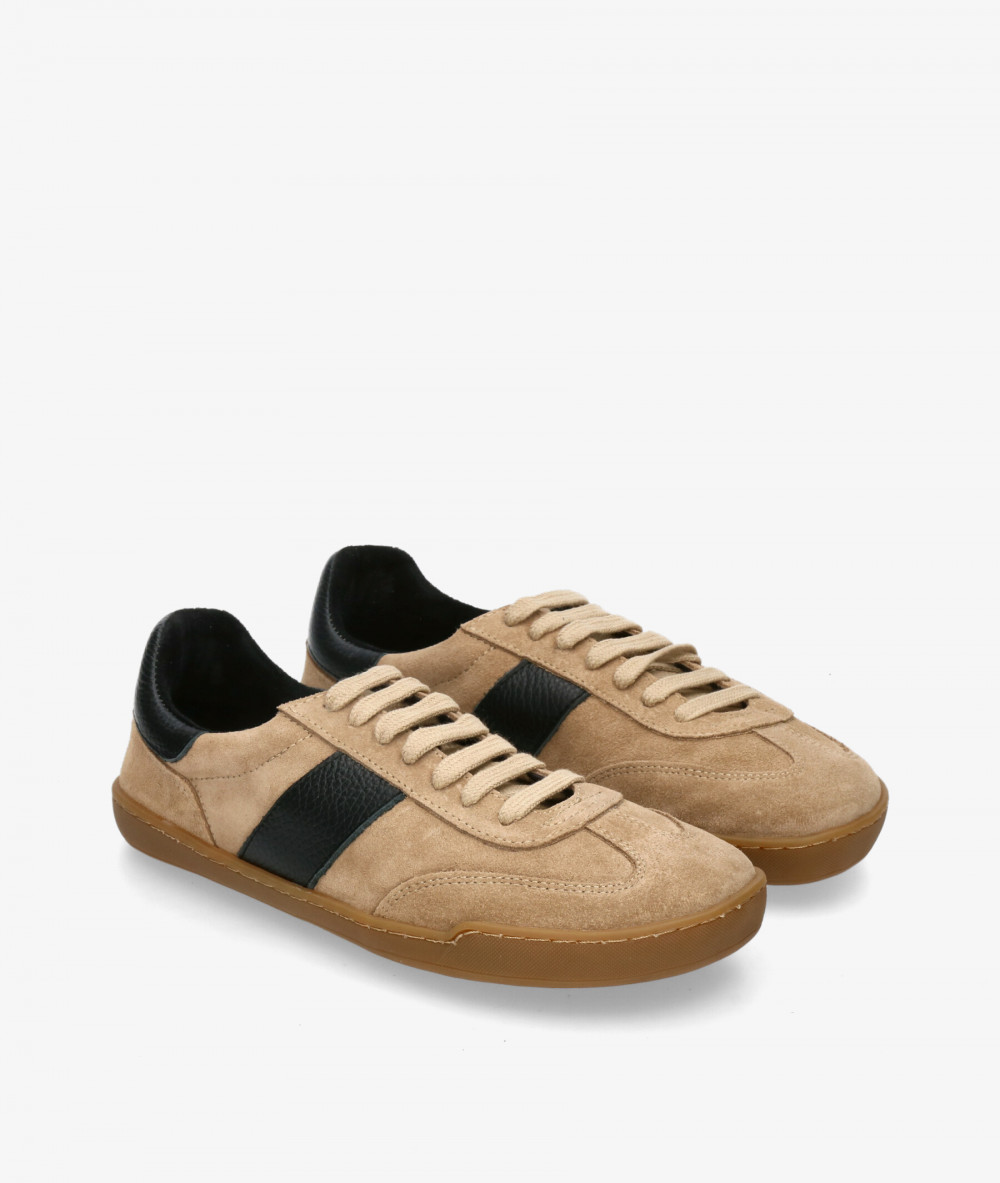 Deportivos pabloochoa.shoes BARA 409B en serraje taupe Deportivos pabloochoa.shoes BARA 409B en serraje taupe