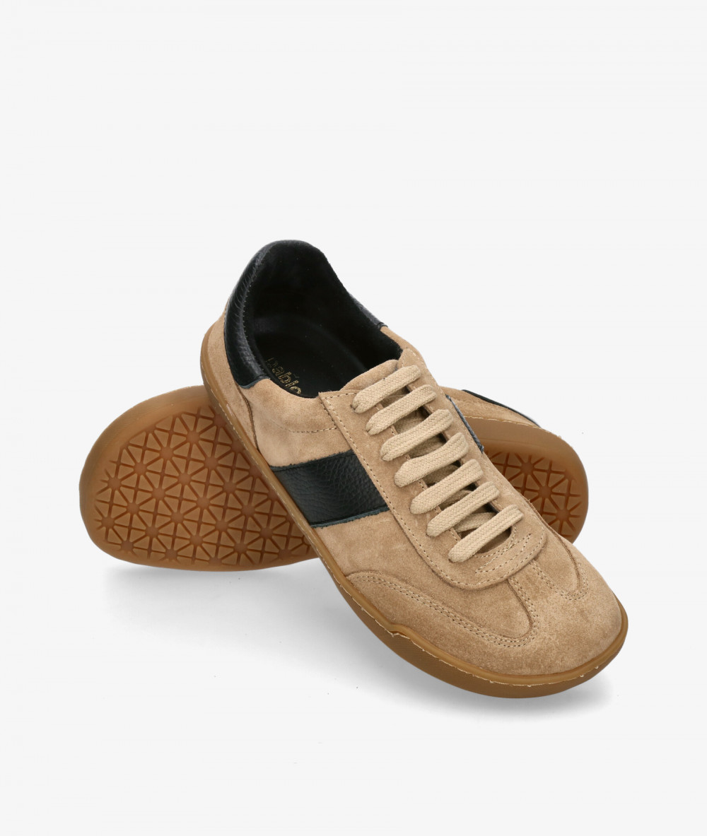 Deportivos pabloochoa.shoes BARA 409B en serraje taupe Deportivos pabloochoa.shoes BARA 409B en serraje taupe
