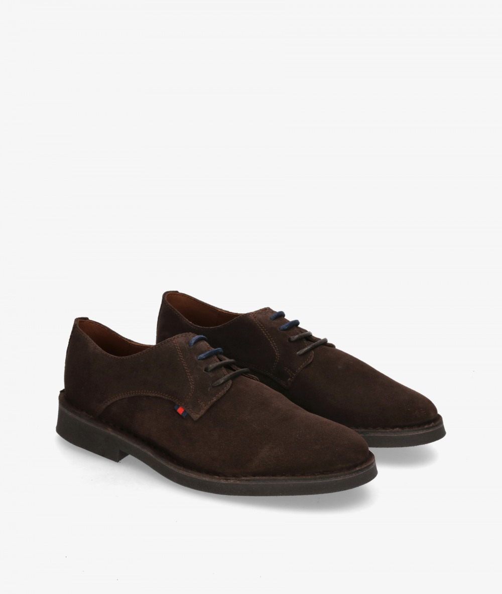 Zapatos casual Kénnebec  BLUCHER 2600 SIN FESTON en serraje marrón Zapatos casual Kénnebec  BLUCHER 2600 SIN FESTON en serraje marrón