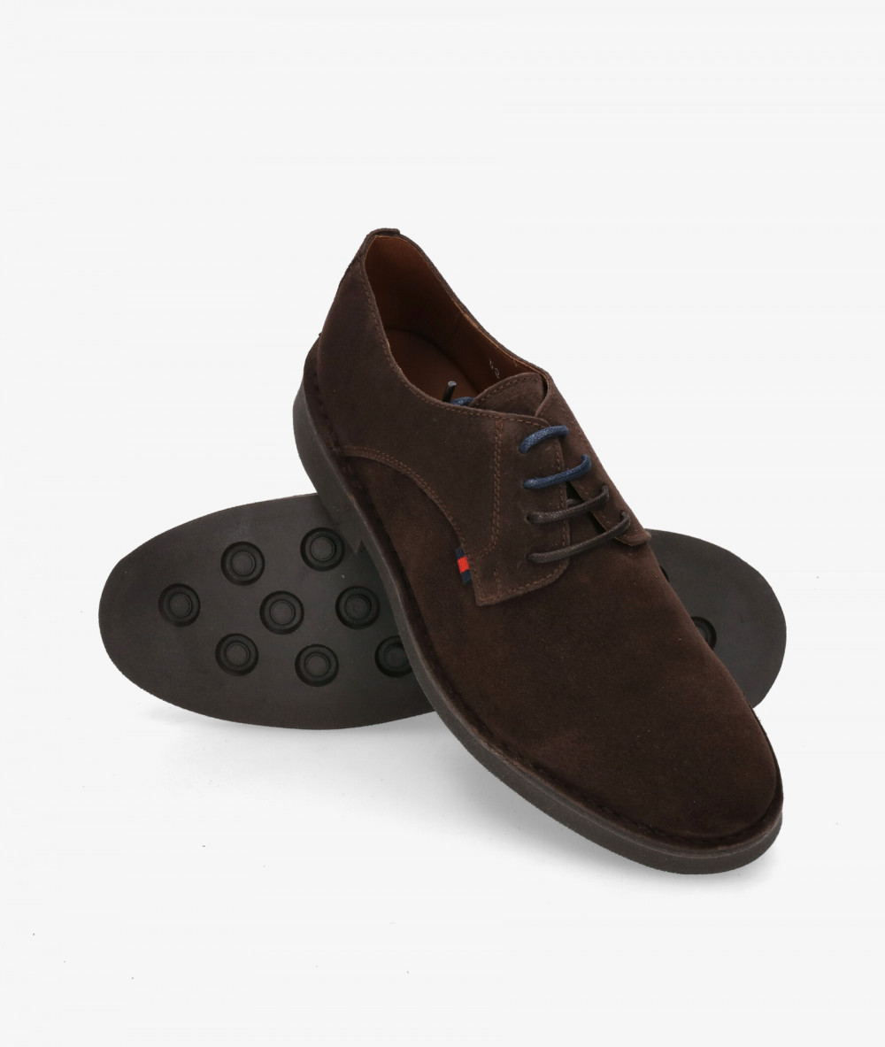 Zapatos casual Kénnebec  BLUCHER 2600 SIN FESTON en serraje marrón Zapatos casual Kénnebec  BLUCHER 2600 SIN FESTON en serraje marrón