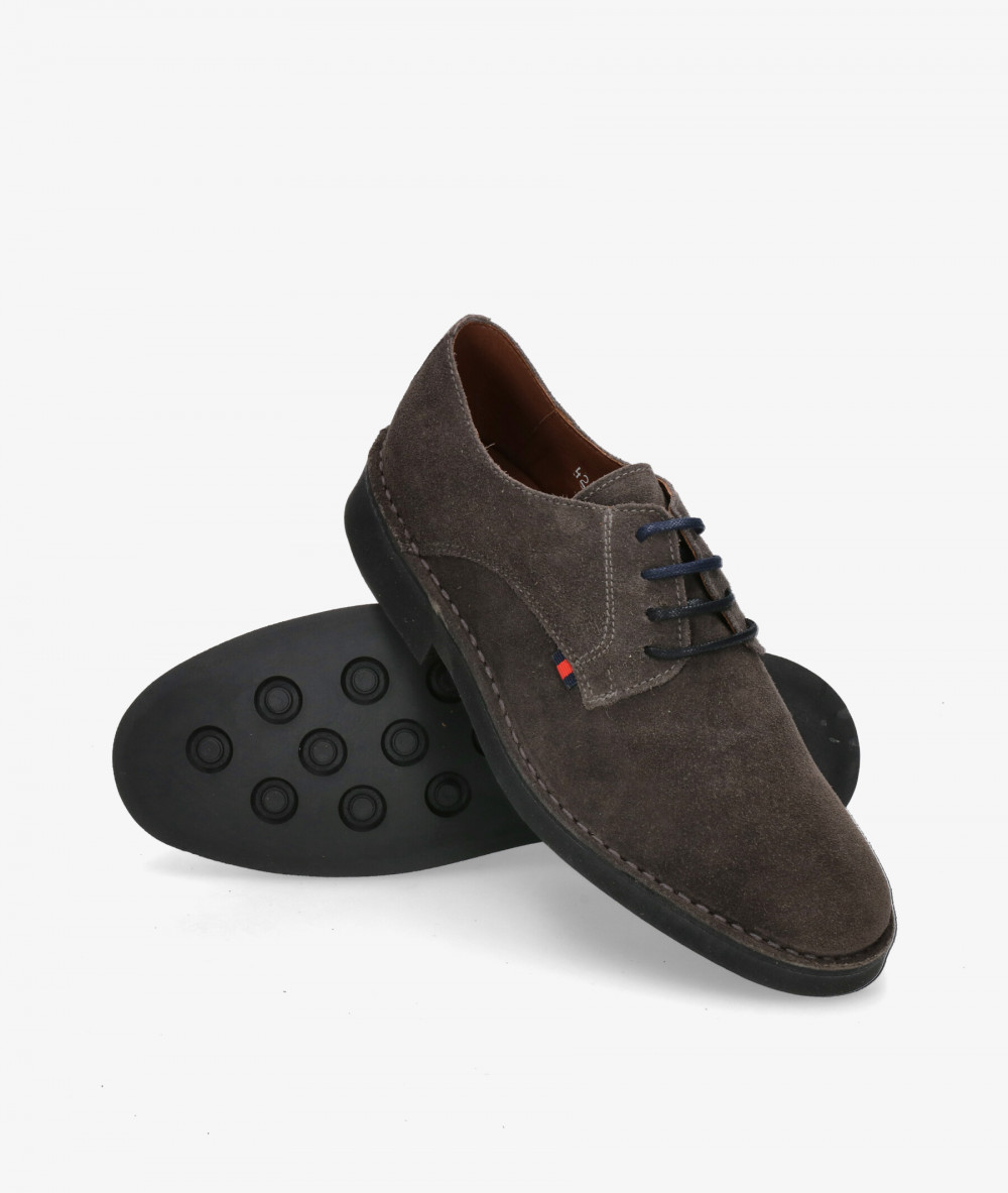 Zapatos casual Kénnebec  BLUCHER 2600 SIN FESTON en serraje gris Zapatos casual Kénnebec  BLUCHER 2600 SIN FESTON en serraje gris