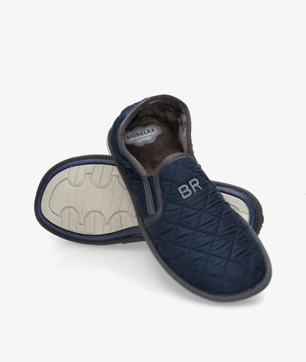 Zapatillas de casa Bio Relax  1566 en azul marino Zapatillas de casa Bio Relax  1566 en azul marino