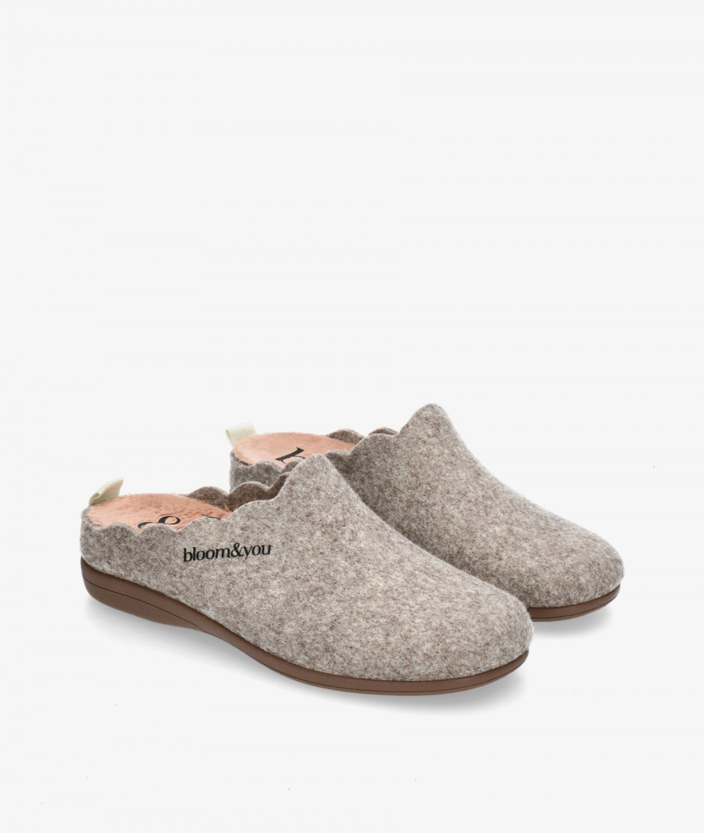 bloom&you Slippers  BLOOM SLIPPERS in taupe bloom&you Slippers  BLOOM SLIPPERS in taupe